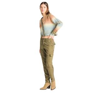 Utility Chic: Olive Straight Leg Cargo Pant